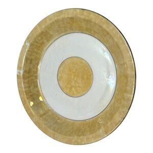 Vtg Art Deco Fraunfelter Royal Rochester Ohio Lusterware Pie Baking Dish Plate